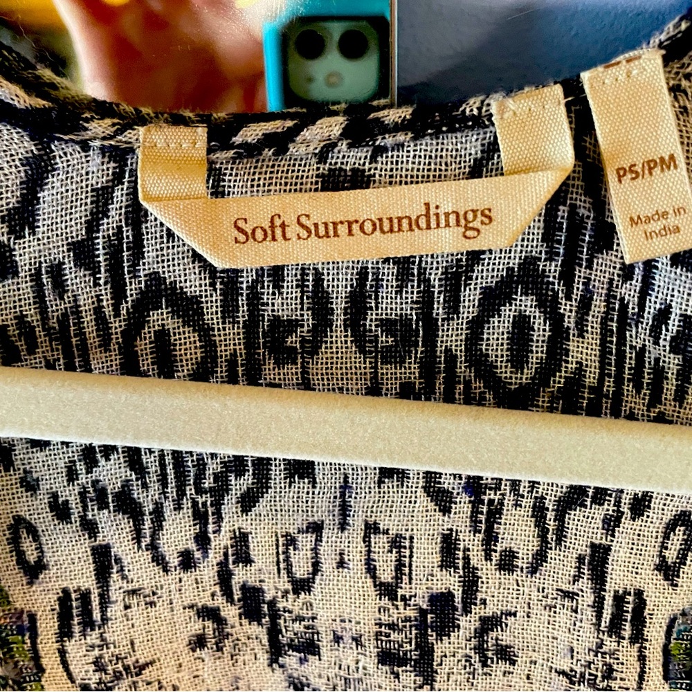 Soft surroundings boho wrap with jewels!!